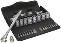 WERA 05004051001 8100 SB 11 Zyklop Imperial Ensemble de cliquets métalliques, 29 pièces, entraînement 3/8