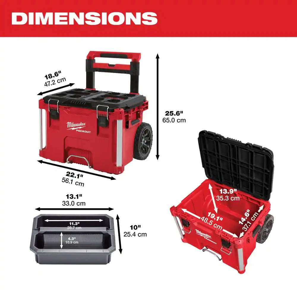 Boîte à équipements roulante PACKOUT de 56 cm (22 po)