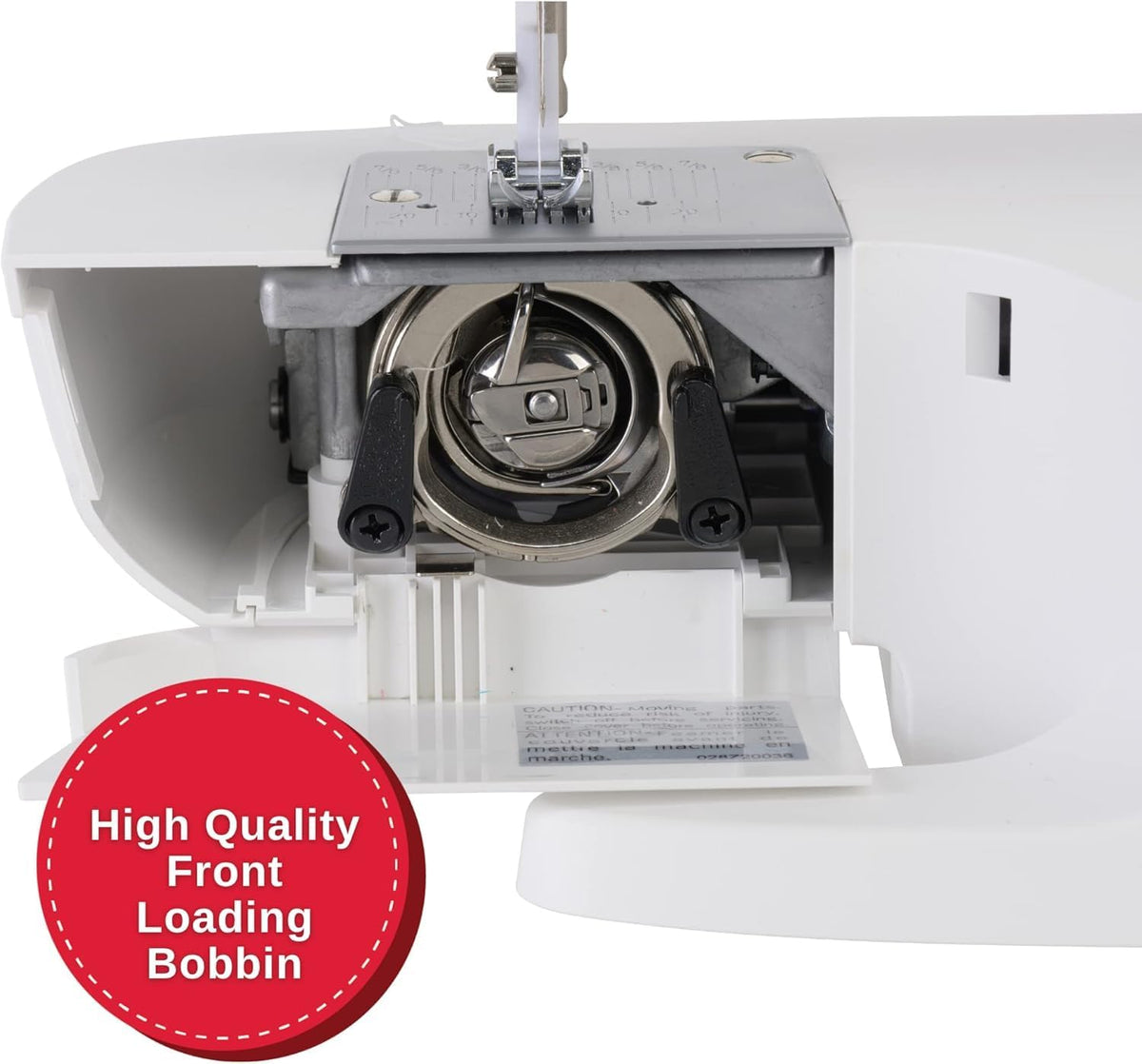 Machine à coudre SINGER® M1500 + kit d'accessoires | 6 points intégrés offrant 57 applications de couture | Légère et portable | Lumière LED et boutonnière automatique en 4 étapes | Idéale destiné à le quilting, les loisirs créatifs et les...