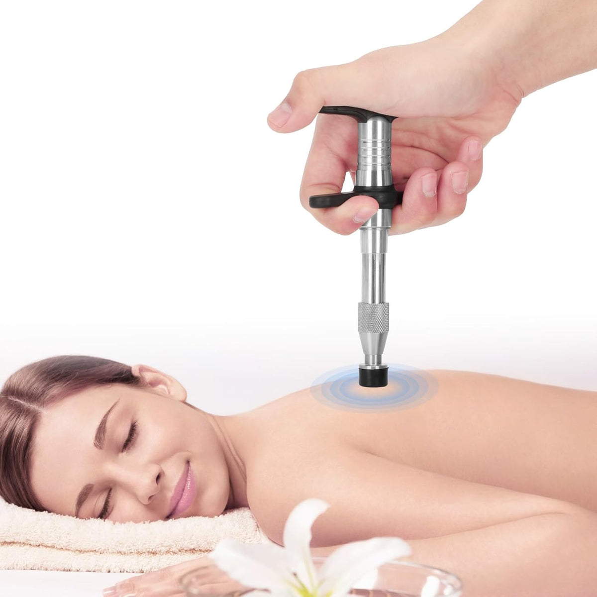 Dispositif de massage chiropratique ajustable Dreamtrue, efficace destiné à le visage, les douleurs articulaires et plus encore, 0-280 N
