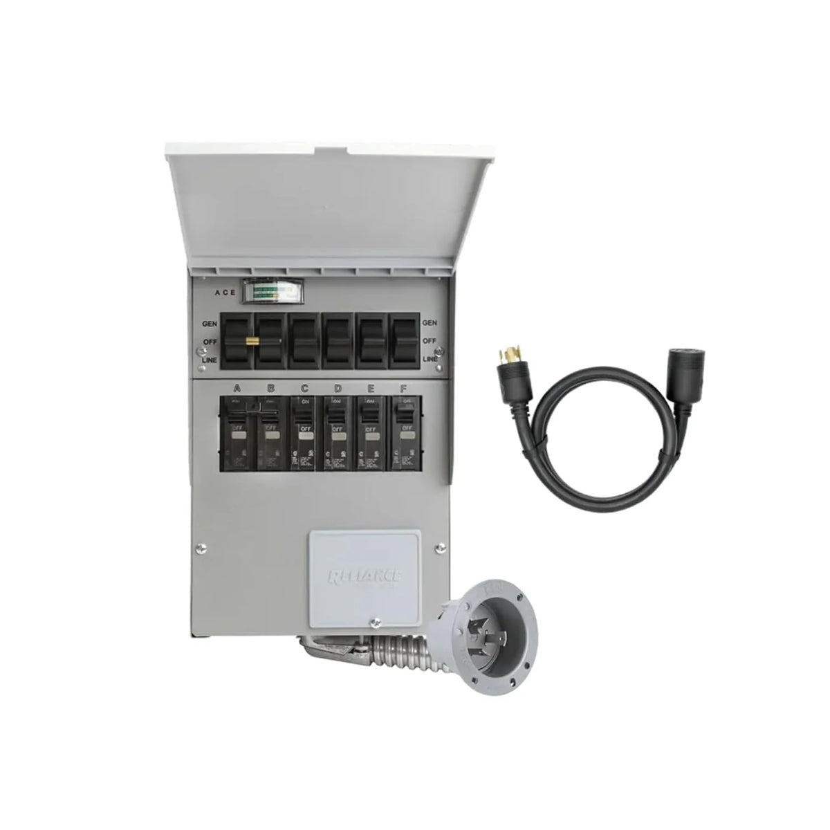 Câble adaptateur de commutation 125 V à 6 circuits destiné à kit de secours Delta Pro