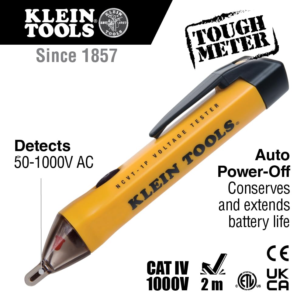 Ensemble de test électrique Klein Tools 80067 doté de thermomètre numérique infrarouge, multimètre, testeur de tension sans contact et testeur de prises, 4 pièces