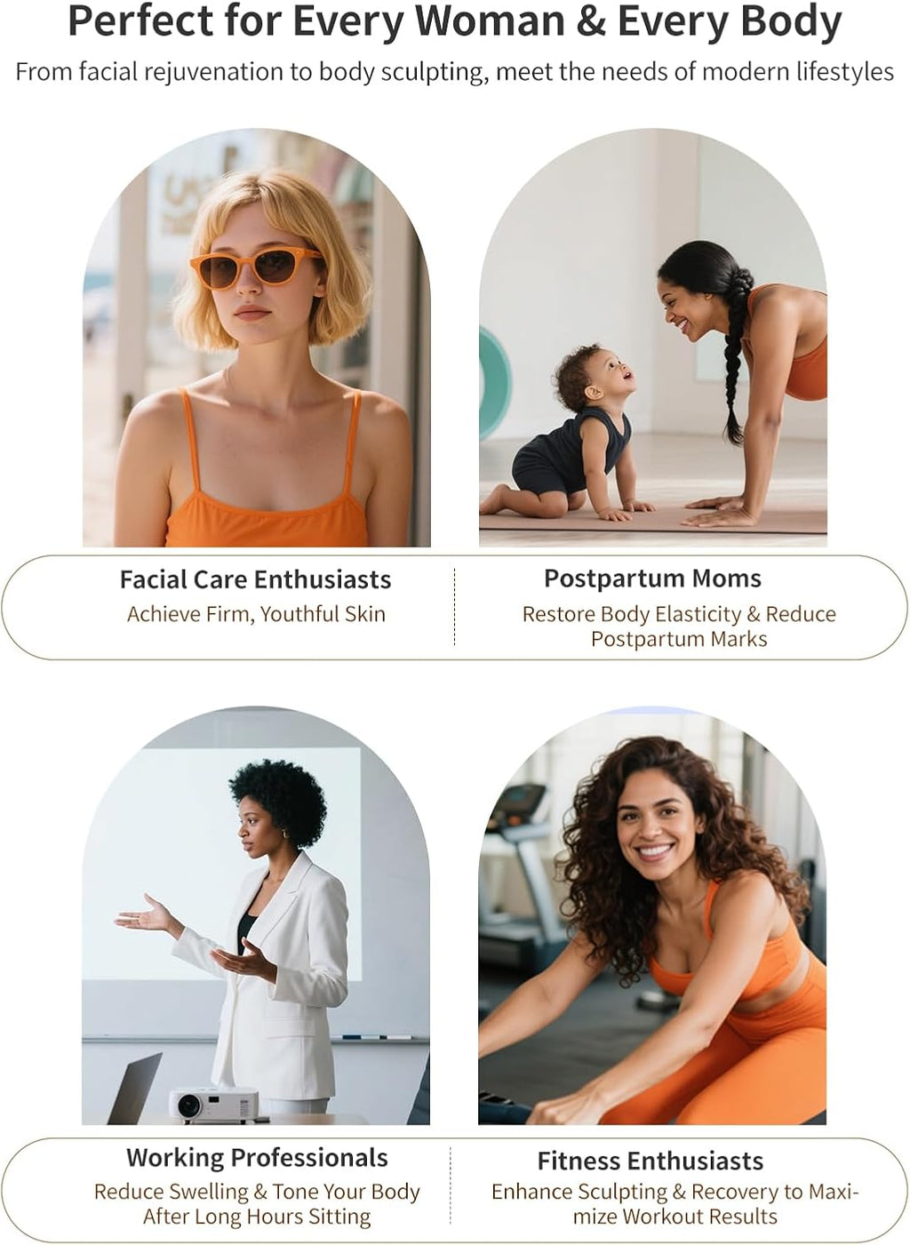 Appareil de remodelage corporel 5 en 1 DiDEER - Meilleur appareil anti-cellulite - Appareil de massage destiné à drainage lymphatique et anti-cellulite et raffermissement de la peau destiné à le visage, le ventre, les bras, les jambes, la taille...
