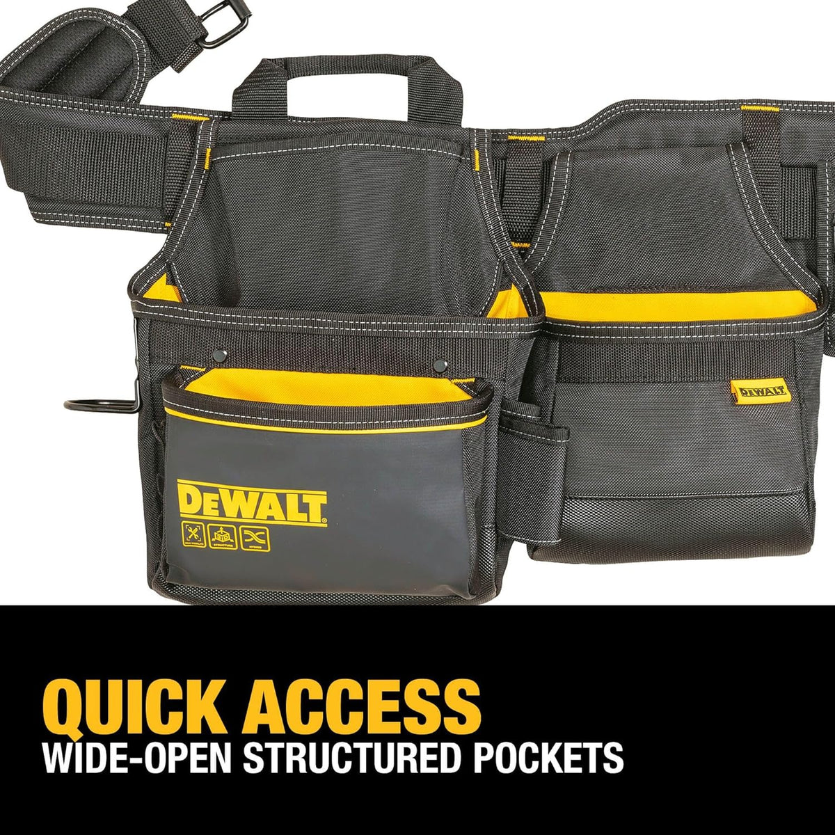 Ceinture porte-équipements DEWALT, résistante, ceinture pour usage professionnel à 26 poches (DWST540601)