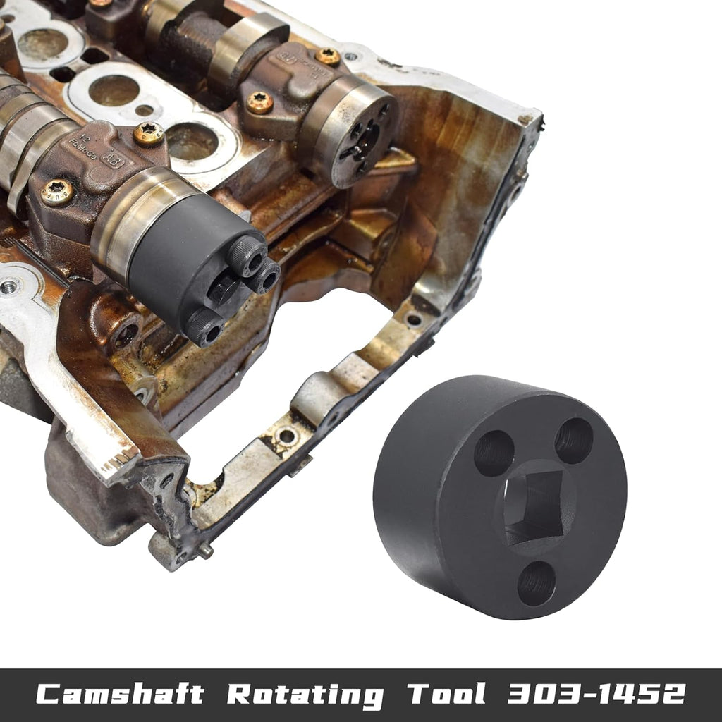ensemble d'équipements d'alignement d'arbre à cames destiné à Land Rover Jaguar Discovery 4 Range Rover Sport V8 5.0L V6 3.0L, outil de calage moteur doté de pompe à carburant, outil d'extraction d'injecteurs, 303-1445, 303-1448, 303-1452, 303-1482