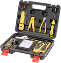 ensemble d'équipements réseau Gaobige, outil de sertissage RJ45, pince à sertir Cat6 Cat5 Cat5e, outil de sertissage traversant, outil de suivi de câbles, outil de perforation 110/88, dénudeur, coupe-câbles, connecteurs traversants Cat6