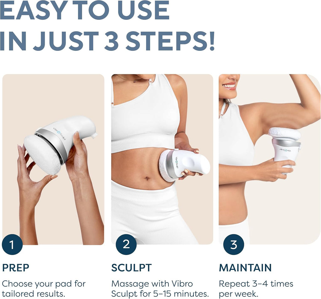 Vibro Sculpt 1.0 Appareil de remodelage corporel – Massageur de drainage lymphatique et outil de massage anti-cellulite destiné à les jambes, le ventre et les bras