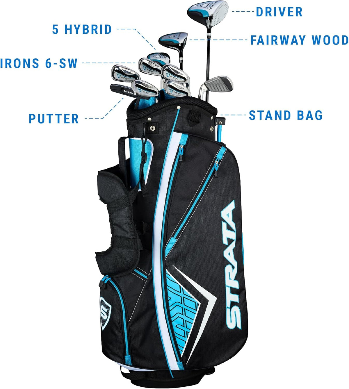 Ensemble de clubs Callaway Strata destiné à femmes, kit complet