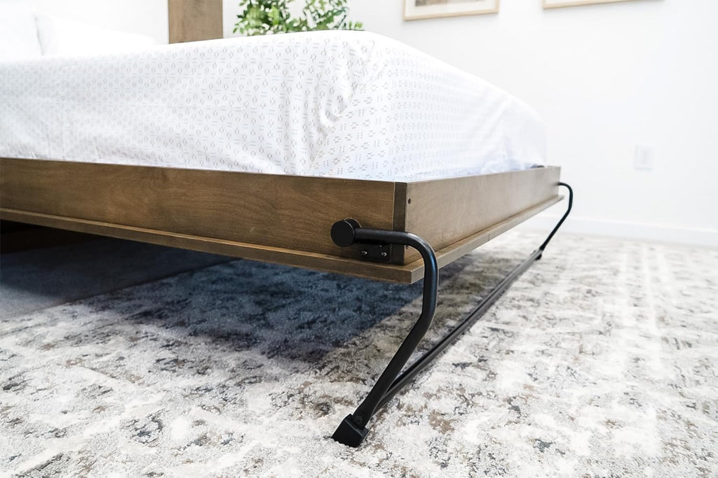 Ensemble de quincaillerie destiné à mécanisme de lit escamotable Wilding Wallbeds (taille universelle compatible doté de les lits King, Queen, Full et Twin) : ressort de levage, support mural vertical robuste en acier thermolaqué, lit escamotable...