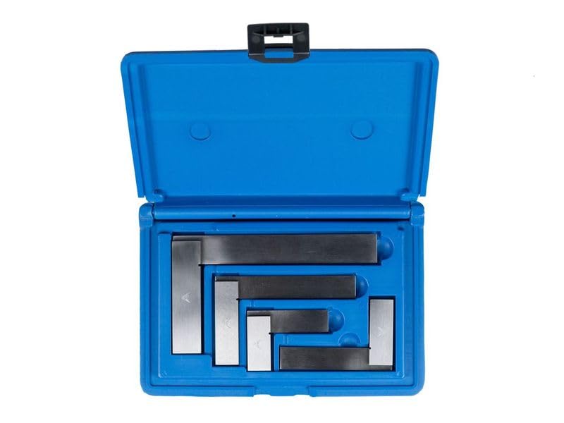 Équerre de précision PEC Tools, équerre à siège large à angle droit (90°), en acier trempé rectifié, 30,5 x 20,3 cm (12 x 8 pouces), idéale destiné à le travail du bois et les travaux de traçage de précision.