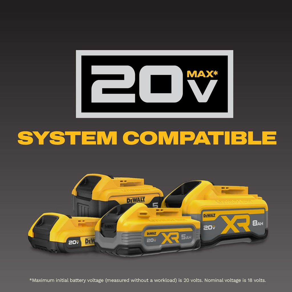 Batterie DEWALT 20V MAX XR POWERPACK™ 4 Ah Lithium-ion, 50 % de puissance en plus, batterie Dewalt compatible doté de les équipements 20V MAX (DCB2104)