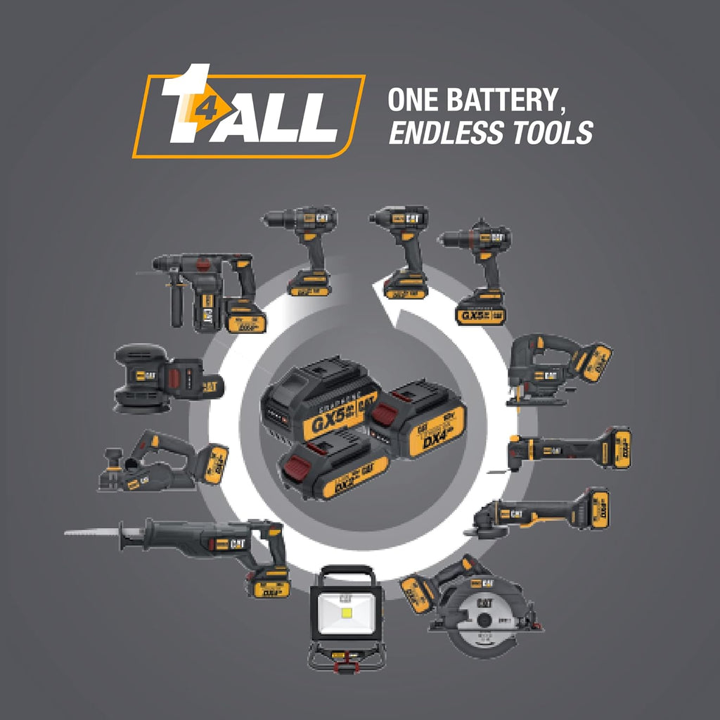 Dispositif multifonction oscillant sans fil Caterpillar Cat® 18V 1 FOR ALL doté de moteur sans balais (outil seul) - DX1B