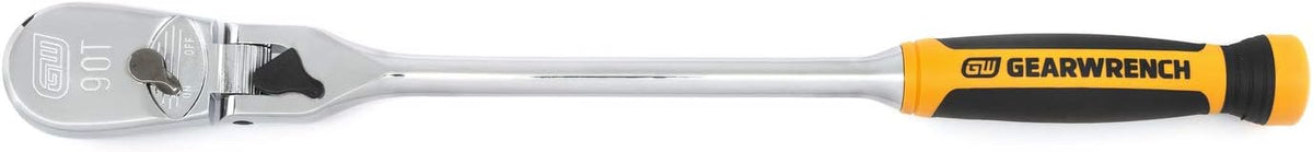 Clé à cliquet flexible à verrouillage bimatière 90 dents, entraînement 1/4", 3/8" et 1/2" GEARWRENCH - 81298T, multi-usage, taille unique – sélection pratique