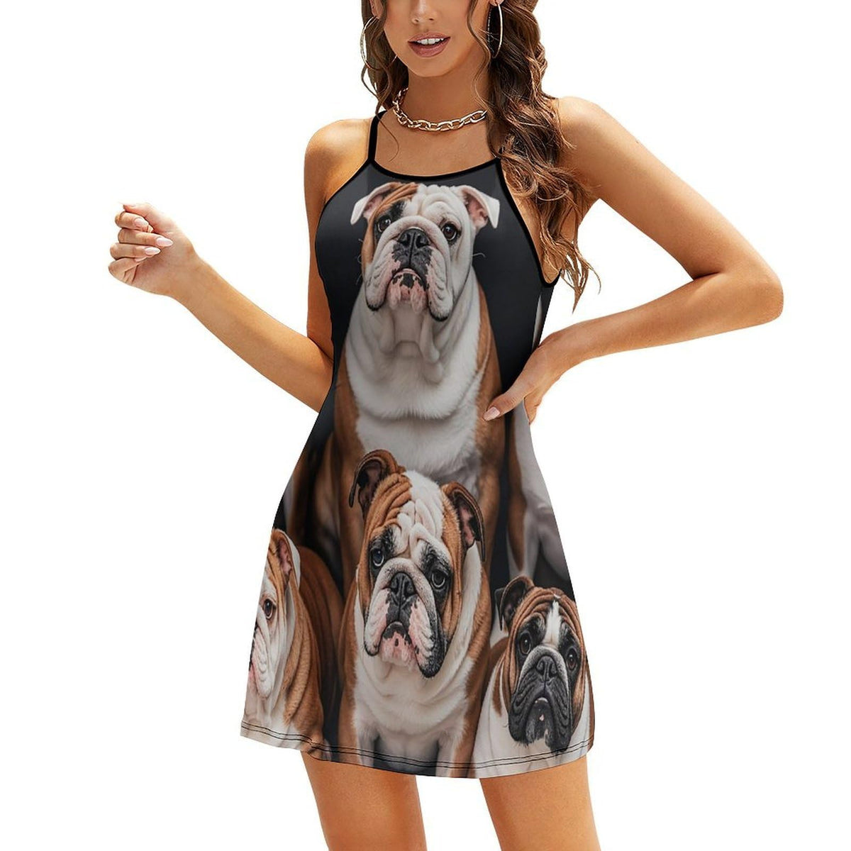 Robe d'été pour femme à bretelles spaghetti ajustables, mini-robe décontractée à bretelles fines, robe de plage