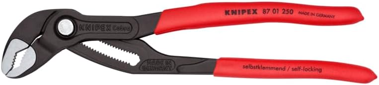 Ensemble d'équipements Knipex Tools 00 20 08 US2 comprenant une pince à bec long, une pince coupante diagonale et une pince Cobra (3 pièces).