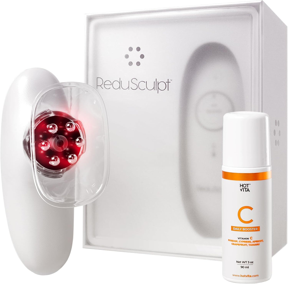Redu Sculpt 3-en-1 Appareil de remodelage corporel - Appareil de raffermissement de la peau destiné à le ventre, les bras, les jambes et les poignées d'amour - Dispositif de massage anti-cellulite destiné à raffermir et améliorer la circulation