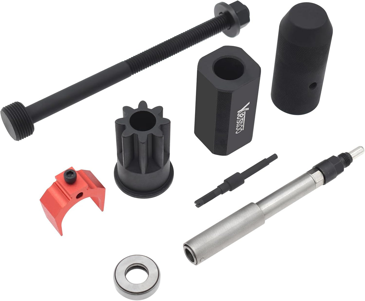 Kit d'installation et de dépose de manchon d'injecteur 9U-6891 + Goupille de calage automatique J-42083 + Dispositif de réglage de la hauteur d'injecteur 9U-7227 + Douille de palier moteur J-38587-A compatible doté de les moteurs CAT Caterpillar...
