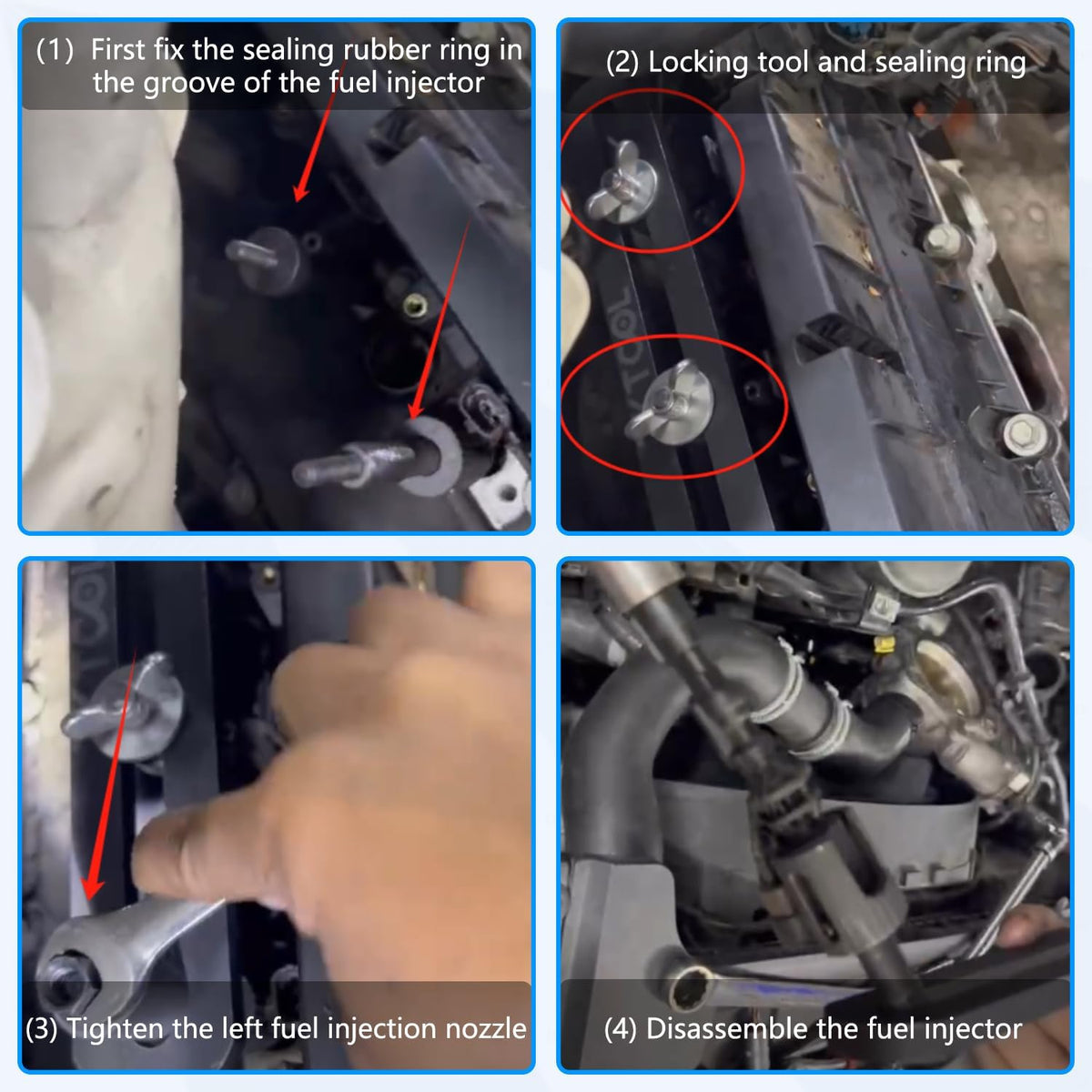 Dispositif d'extraction d'injecteurs de carburant ZKTOOL nouvelle version améliorée, compatible doté de les moteurs essence Land Rover Jaguar 3.0L et 5.0L. Permet de retirer facilement les injecteurs sans les endommager. Référence remplaçable : 310