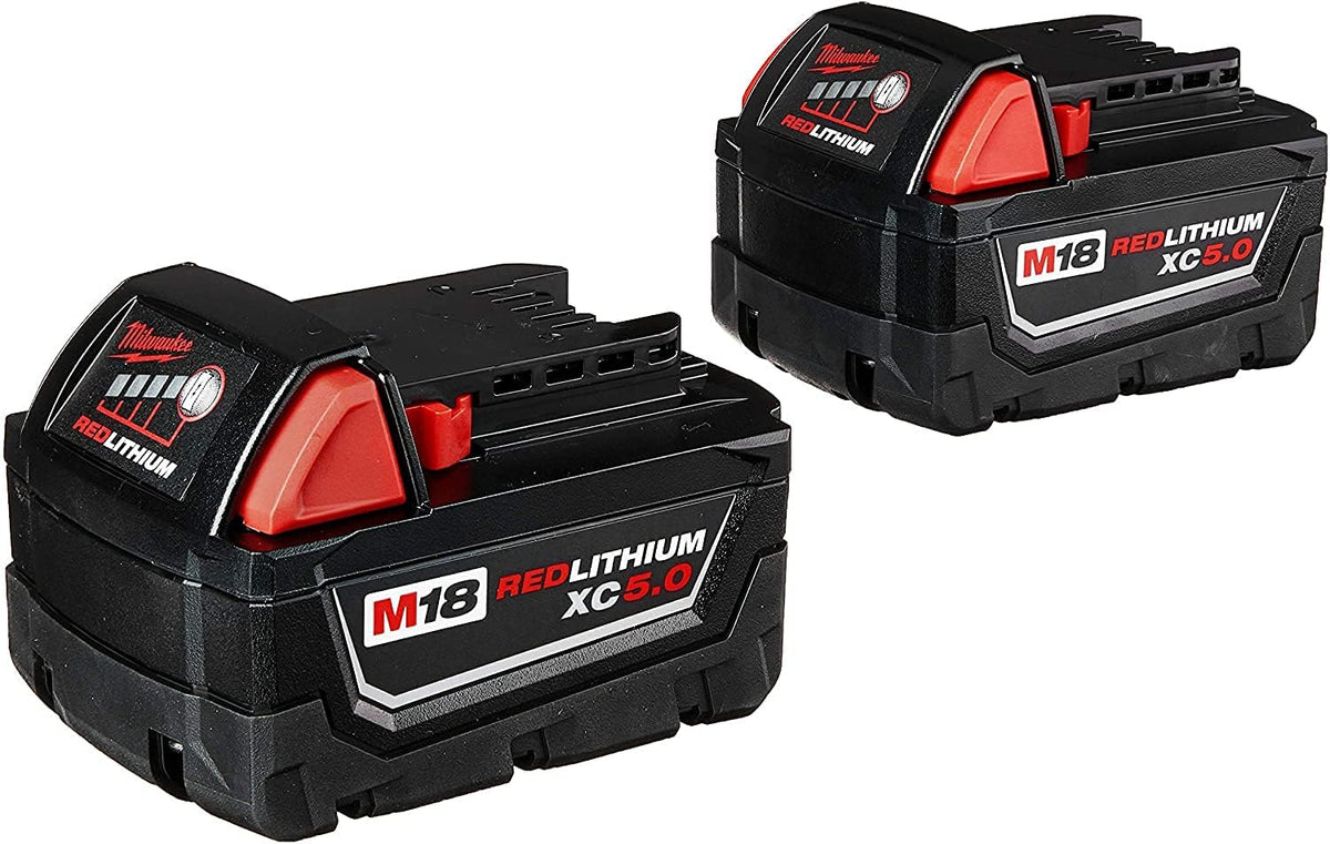 Batteries Milwaukee M18 48-11-1850 5,0 Ah 5,0 18 V 48-11-1852 (paquet pour 2)