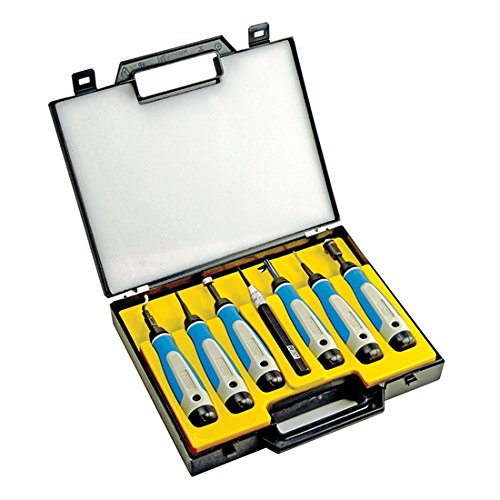 Noga SP7700 Coffret complet d'équipements d'ébavurage 7 pièces en mallette plastique