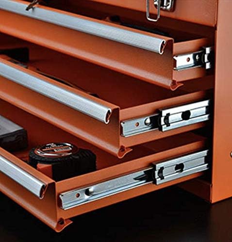 Coffre à outils pratiques portable en métal Edward Tools avec tiroirs 20" - Serrure centrale à clé pour plus de sécurité - Finition résistante aux rayures grâce à son revêtement en poudre - Fermetures robustes - Tiroirs à extension complète