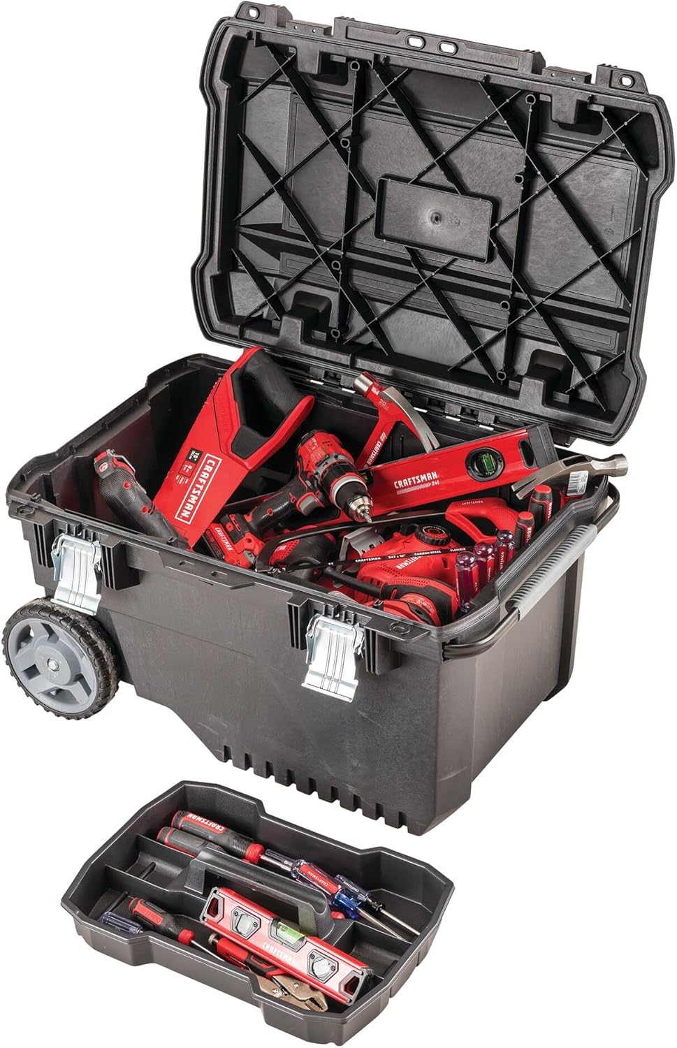 Coffret à outils roulante CRAFTSMAN 29 po avec roues, noire, en plastique, verrouillable (CMST24800)