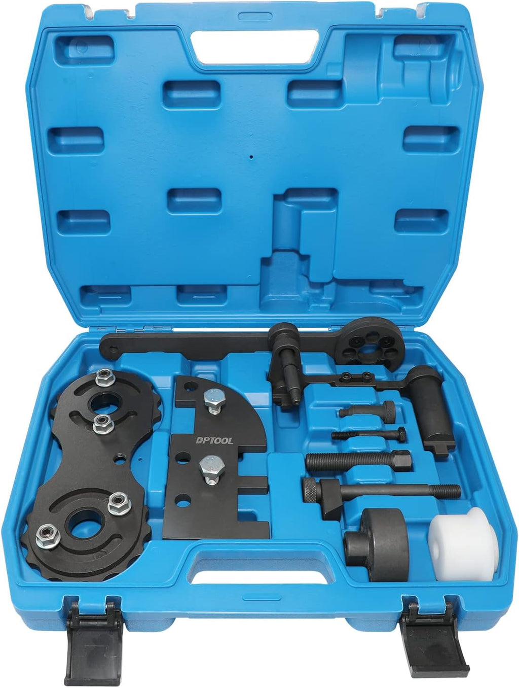 ensemble d'équipements d'alignement d'arbre à cames DPTOOL destiné à moteurs Volvo 2.0T S60, S80, V60, V70, XC60, XC70 et XC80 (remplace les références 9997490, 9997493, 9997495, 9997496 et 9997497).