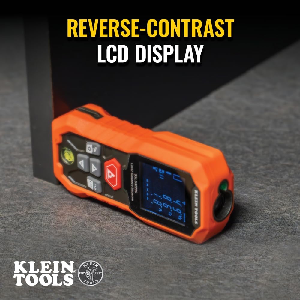 Télémètre laser Klein Tools, mesures en pieds, pouces et mètres – sélection pratique