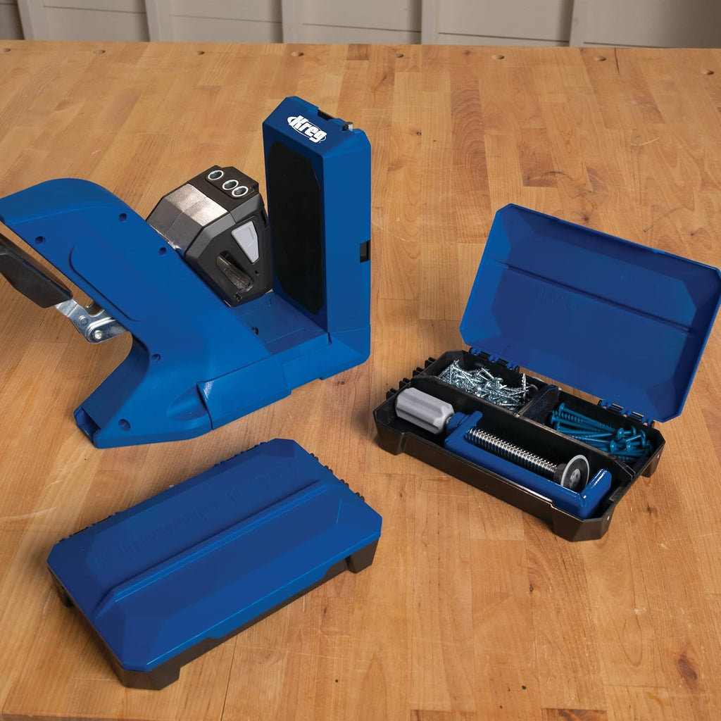 Gabarit de perçage Kreg Tool KPHJ720PRO 720PRO - Serrage et réglage faciles - Vis de perçage Kreg robustes incluses - destiné à matériaux de 12,7 à 38,1 mm d'épaisseur