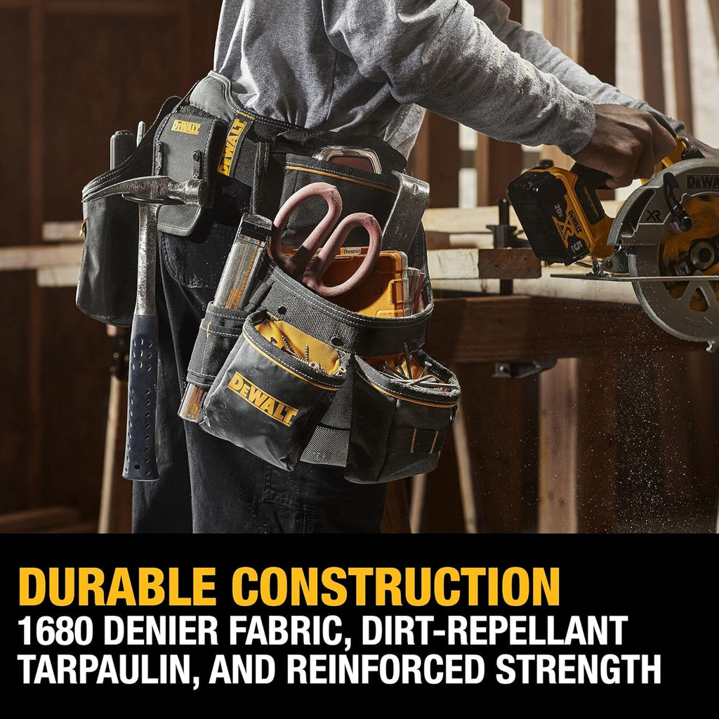 Ceinture porte-équipements DEWALT, résistante, ceinture pour usage professionnel à 26 poches (DWST540601)