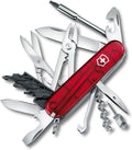 Couteau de poche Victorinox Cyber Tool M 32 fonctions, format moyen, doté de étui à embouts pliable, couleur rubis