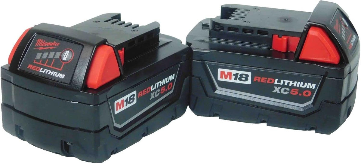 Batteries Milwaukee M18 48-11-1850 5,0 Ah 5,0 18 V 48-11-1852 (paquet pour 2)