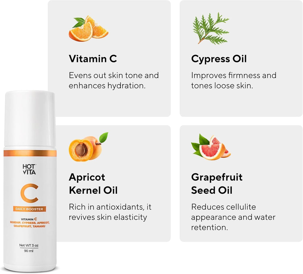Appareil de massage destiné à drainage lymphatique Vibro Sculpt – Dispositif et masseur anti-cellulite, masseur corporel portatif destiné à le ventre et les jambes – Comprend des électrodes professionnelles et de l'huile de vitamine C