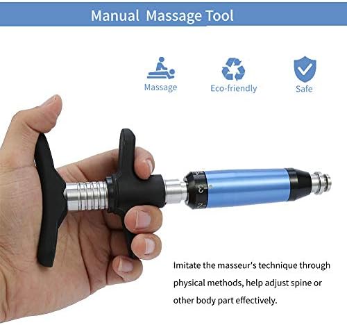 Dispositif de correction vertébrale chiropratique manuel à 6 niveaux, pistolet de correction vertébrale chiropratique manuel, masseur de colonne cervicale à 4 têtes destiné à ajuster la force de la vertèbre et soulager les douleurs articulaires.