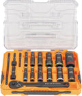 Ensemble de douilles à impact profondes Klein Tools 65626 KNECT, cliquet 3/8", 24 douilles réversibles SAE et métriques, coffret MODbox