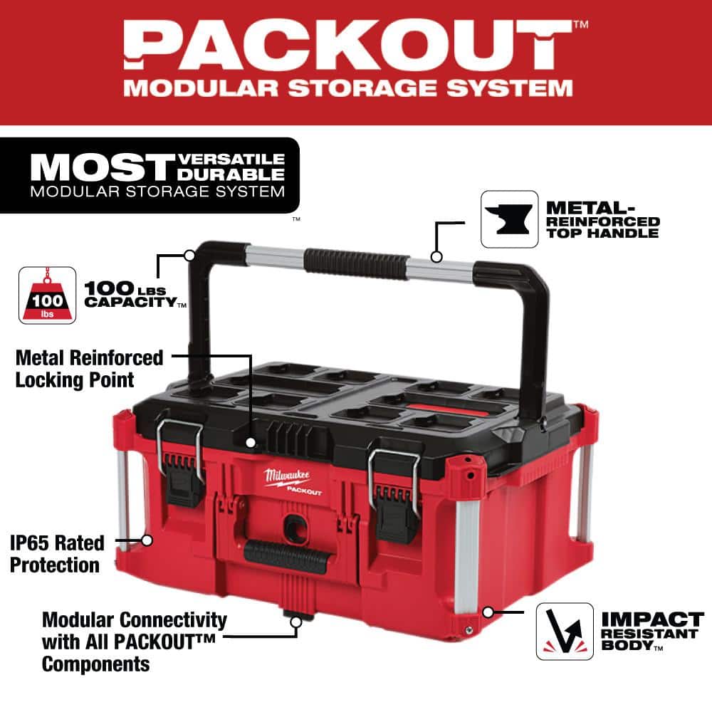 Coffret à outils pratiques roulant PACKOUT 22 po, grand coffret à outils 22 po et coffret à outils moyen 22 po 8426-8425-8424
