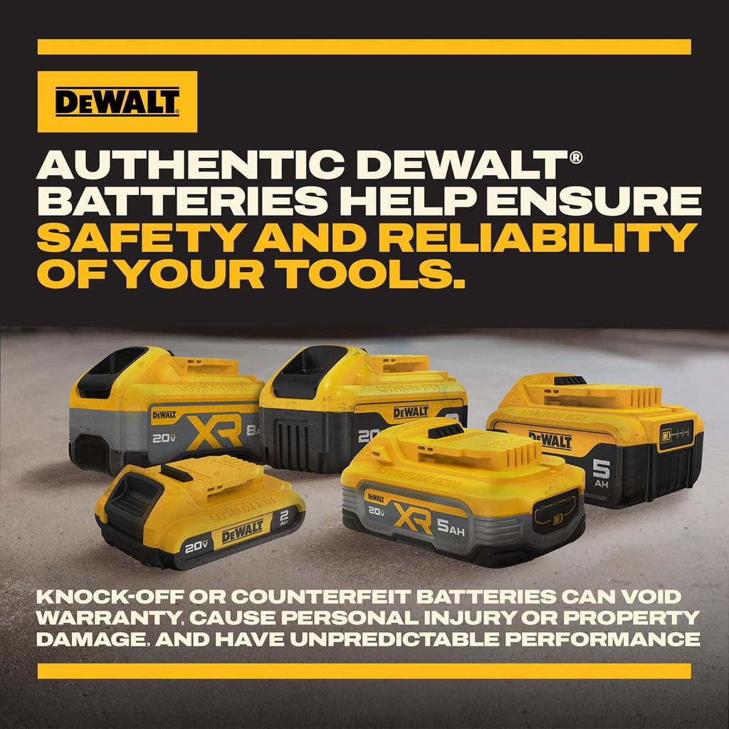 Batterie DEWALT 20V MAX XR POWERPACK™ 4 Ah Lithium-ion, 50 % de puissance en plus, batterie Dewalt compatible doté de les équipements 20V MAX (DCB2104)