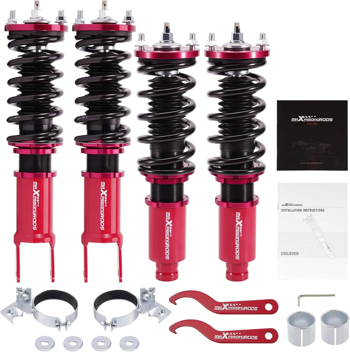 Kit d'abaissement à ressorts hélicoïdaux destiné à Honda Civic EK 96-00 Integra 90-93 CRX 88-91 (Doré)