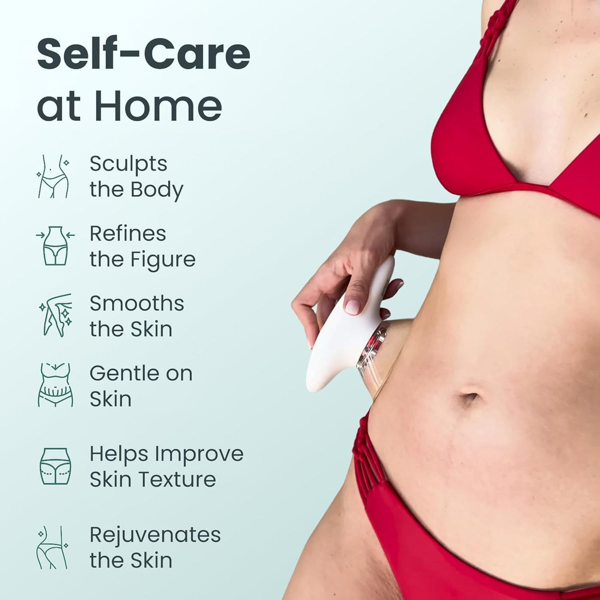 SCULPIFLEX - L'outil de massage original et le gel hydratant destiné à améliorer l'apparence et la fermeté de la peau. Technologie brevetée, doux et adapté à tous les types de peau. Non testé sur les animaux.