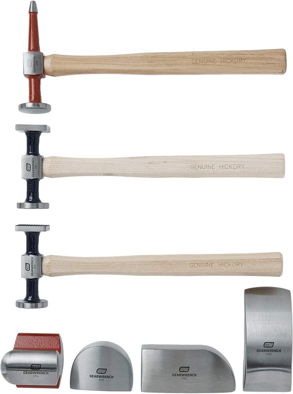 Ensemble d'équipements de carrosserie GEARWRENCH 7 pièces, marteaux et tas, 82302