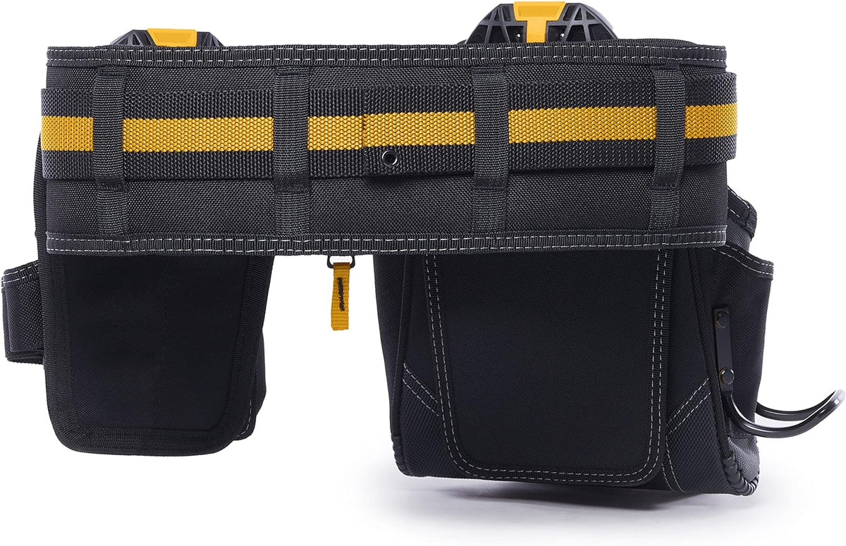 Série ToughBuilt ClipTech – Ensemble de ceinture à équipements 3 pièces destiné à bricoleur, système modulaire ClipTech™ doté de 2 pochettes robustes et ceinture rembourrée résistante, construction renforcée 1680D (TB-CT-111-CP)