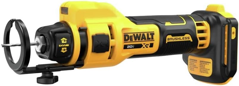 Dispositif de découpe de cloisons sèches sans balais DEWALT 20V MAX* XR (outil seul) (DCE555B)