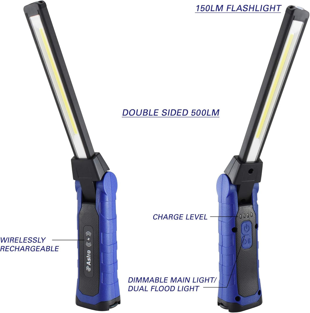Lampe torche LED double face pliable Astro Tool 52SLC 500x2 lumens doté de chargeur sans fil