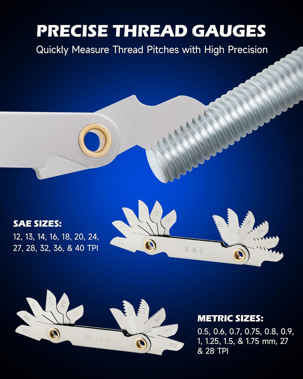 Ensemble de tarauds et filières Orion Motor Tech 86 pièces, compatible SAE et métrique, destiné à filetage intérieur et extérieur, filetage gros et fin, doté de mallette de transport.