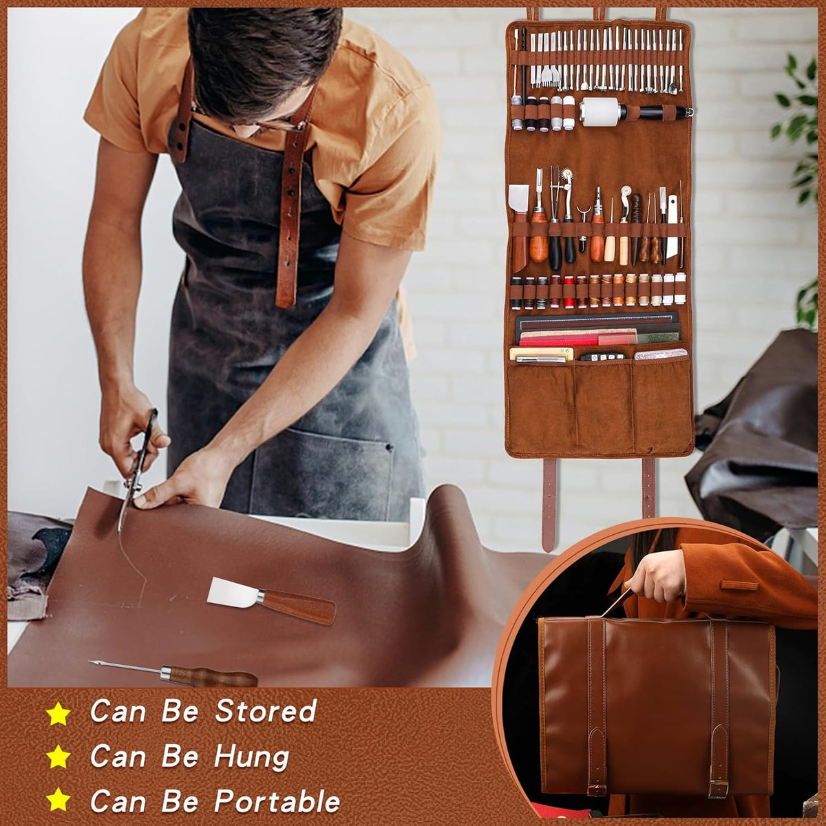ensemble d'équipements destiné à le travail du cuir TLKKUE : équipements professionnels destiné à le travail du cuir, comprenant des tapis de découpe, des équipements de gravure, de poinçonnage, de couture, d'estampage et de ponçage destiné à la...