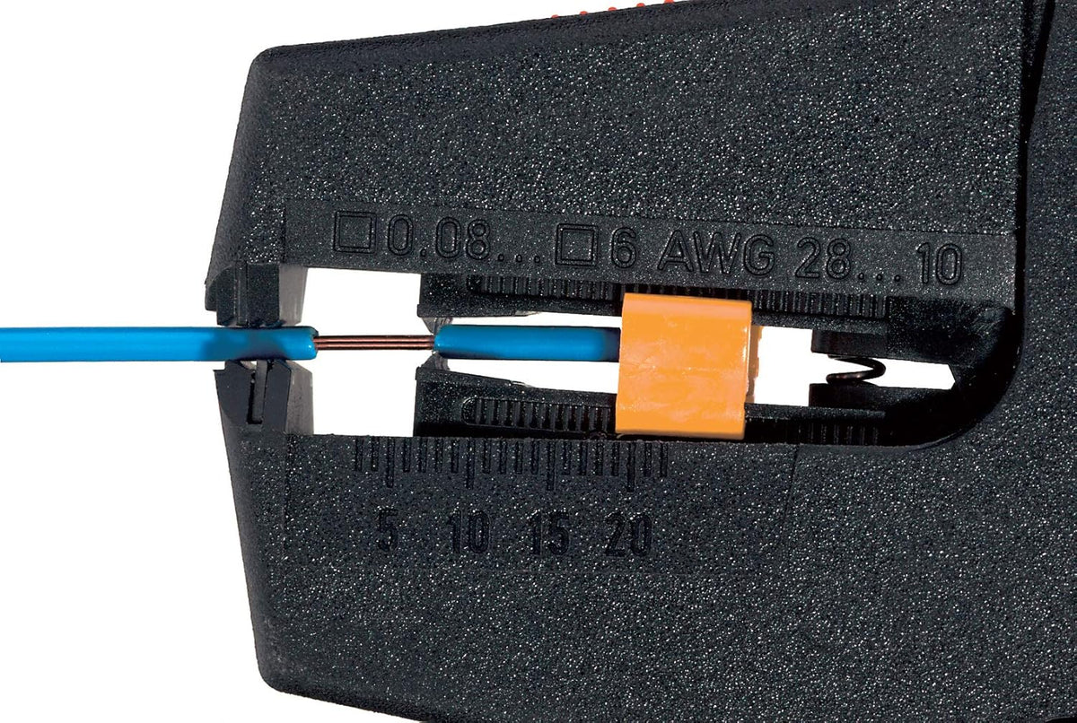 Pince à dénuder automatique STRIPAX PRO 6, coupe-fils haut de gamme destiné à câbles de 28 à 10 AWG, isolation THHN/THHW, qualité pour usage professionnel