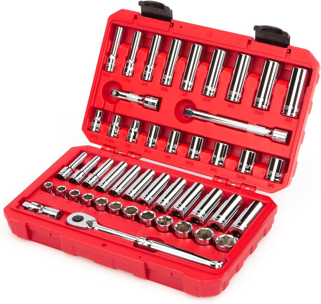 Ensemble de 46 douilles et cliquet TEKTON à entraînement 6 pans (8-19 mm), 3/8 po | SKT15301