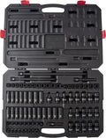 Ensemble de 80 douilles à impact SUNEX Tools, entraînement 3/8 po, universelles, étoile, étoile externe, rallonges, cardan, SAE et métriques, de 8 mm à 19 mm et de 5/16 po à 3/4 po, acier CR-MO, modèle 3580