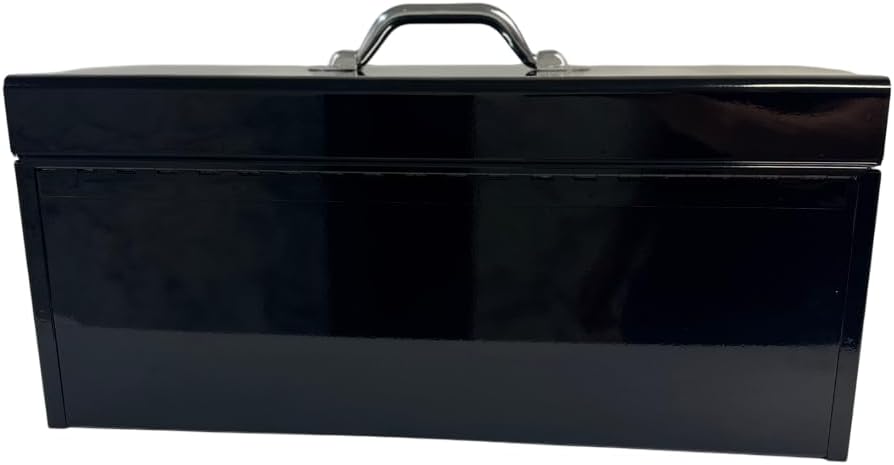 Boîte à équipements Homak en acier à couvercle plat doté de plateau amovible, noire, 50,8 cm (20 pouces)
