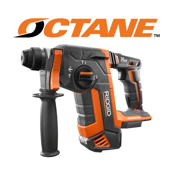 Marteau perforateur SDS-Plus sans fil RIDGID OCTANE 18 V (outil seul) R86711B – sélection pratique